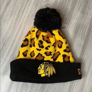 NE Blackhawks Cheetah Print Hat
